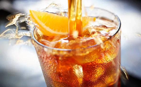 Peach-Raspberry Iced Tea at Olive Garden