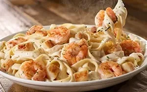 Seafood Alfredo at Olive Garden