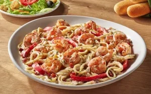 Shrimp Carbonara at Olive Garden