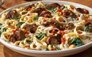 Steak Gorgonzola Alfredo at Olive Garden