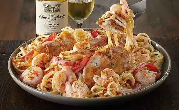 Chicken and Shrimp Carbonara (Serves 4 - 6) at Olive Garden