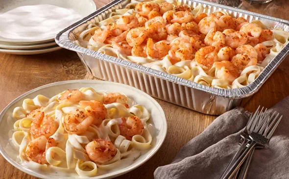 Shrimp Alfredo at Olive Garden