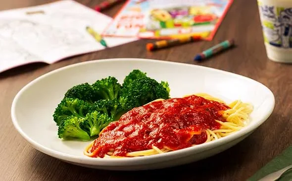 Kids Tomato Sauce with Choice of Pasta (V) at Olive Garden