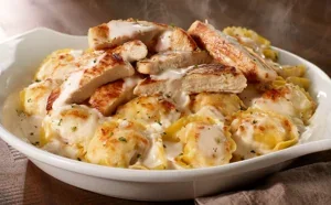 Chicken Tortelloni Alfredo at Olive Garden